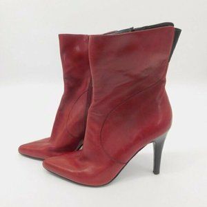 Nine West Red Ankle Boots